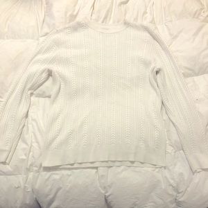 H&M - Cream/White Sweater (Size L)